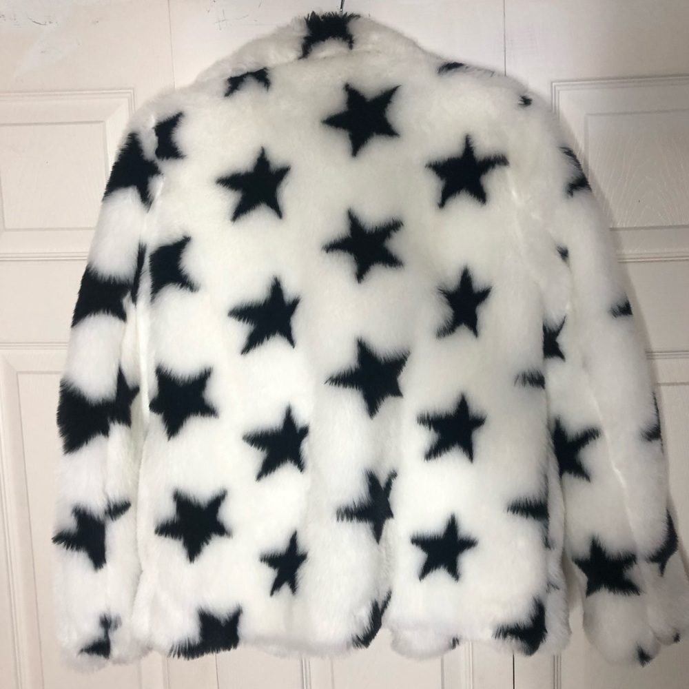 Star pattern fur jacket - Picture 2 of 3